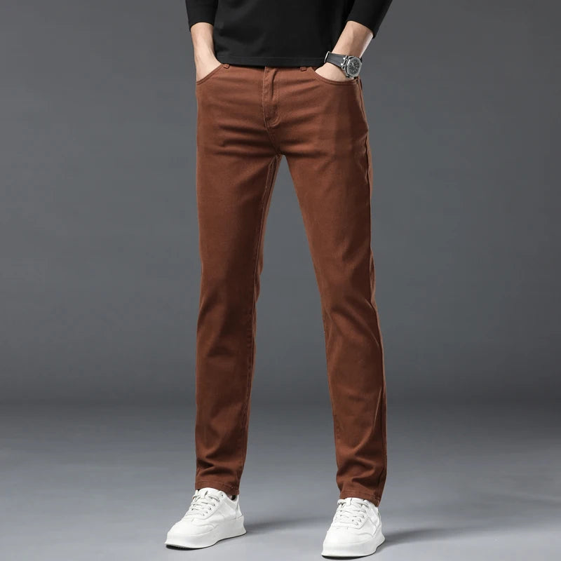 Chathura - Pantaloni Din Denim Elastic
