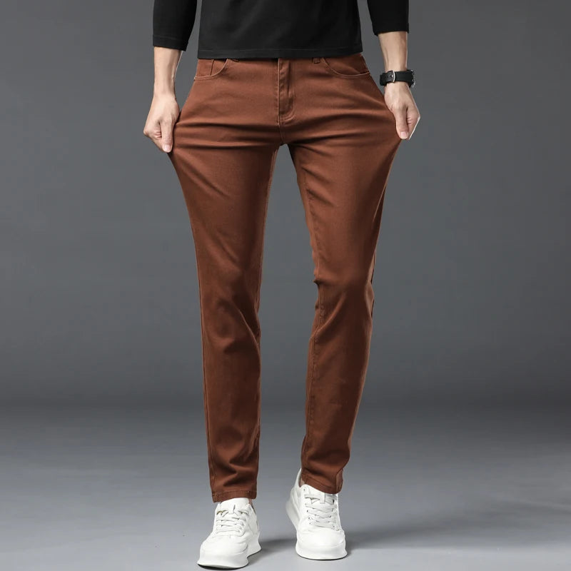 Chathura - Pantaloni Din Denim Elastic
