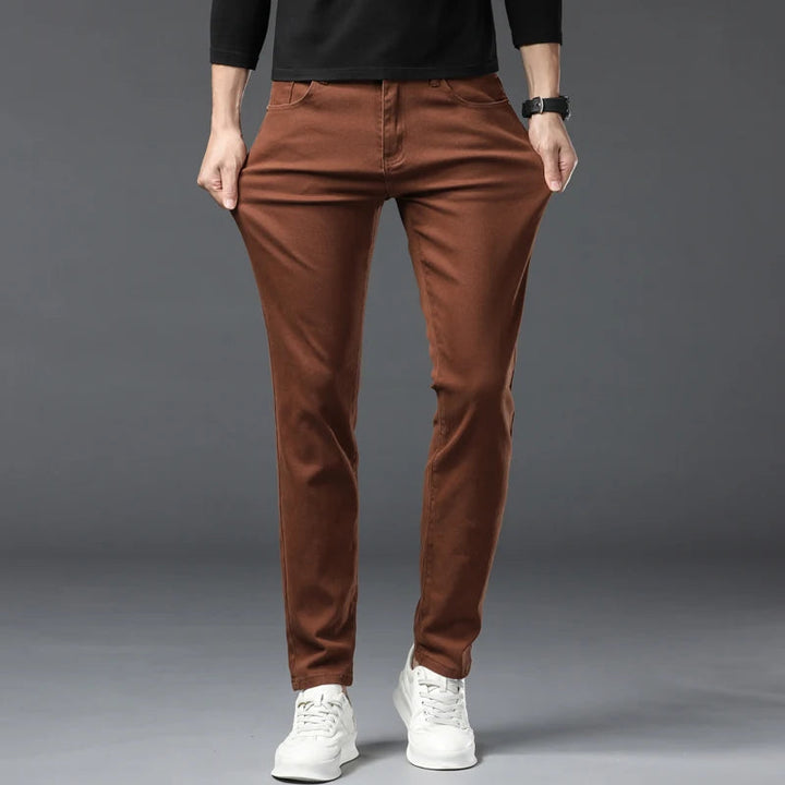 Chathura - Pantaloni Din Denim Elastic