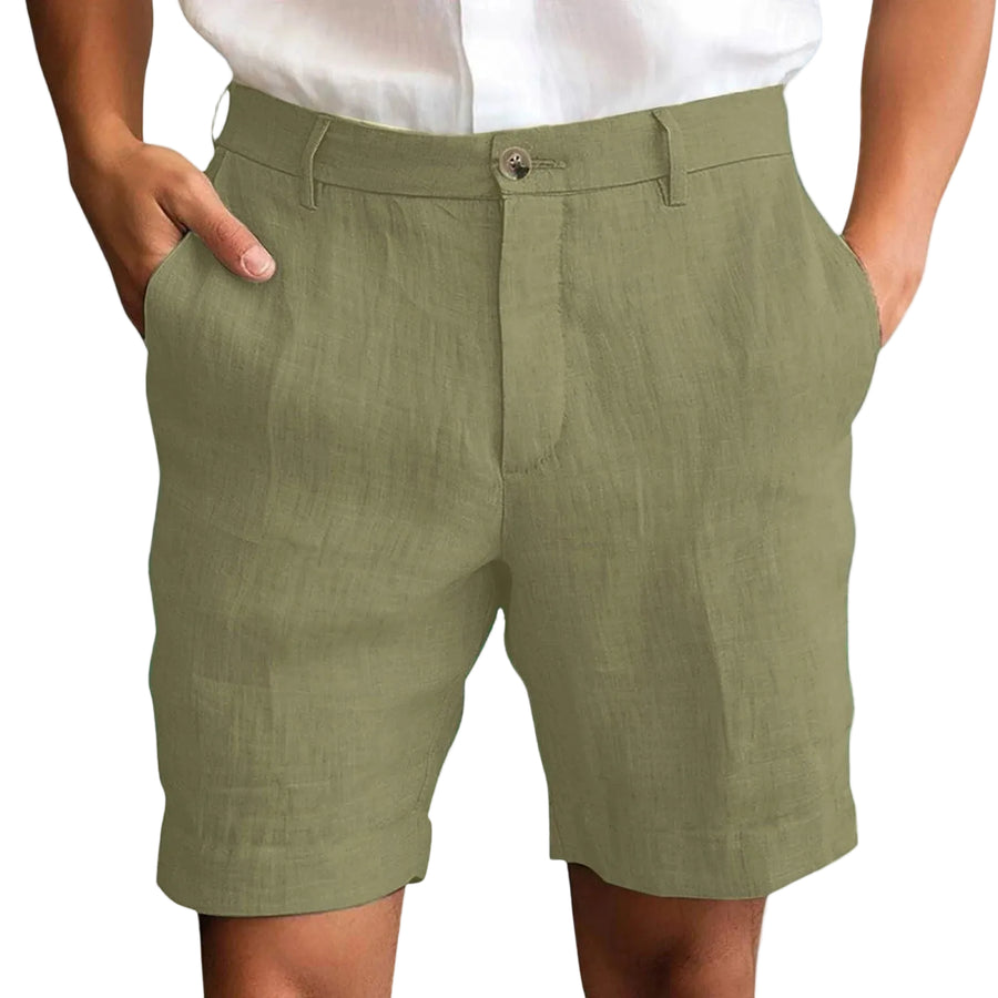 Fotis - Pantaloni Scurți Eleganți Din in