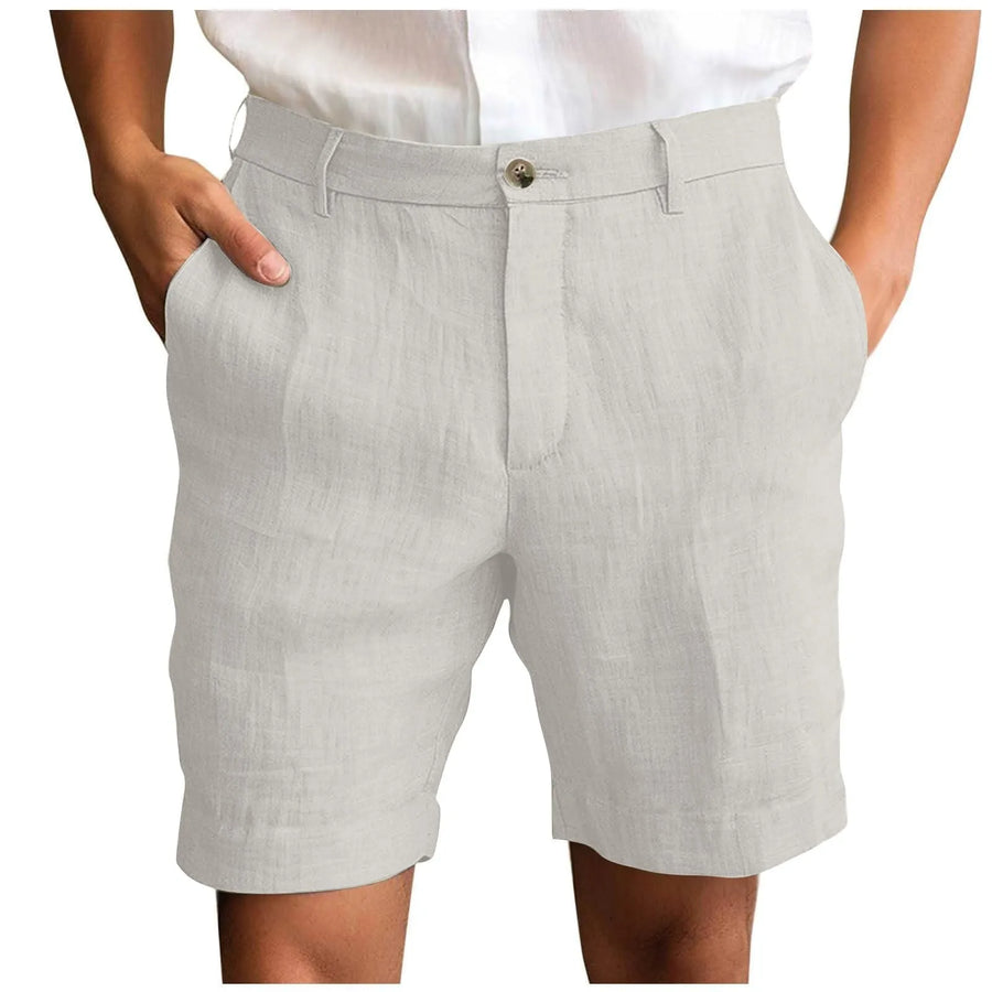Fotis - Pantaloni Scurți Eleganți Din in