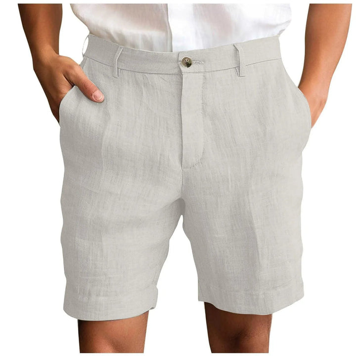 Fotis - Pantaloni Scurți Eleganți Din in