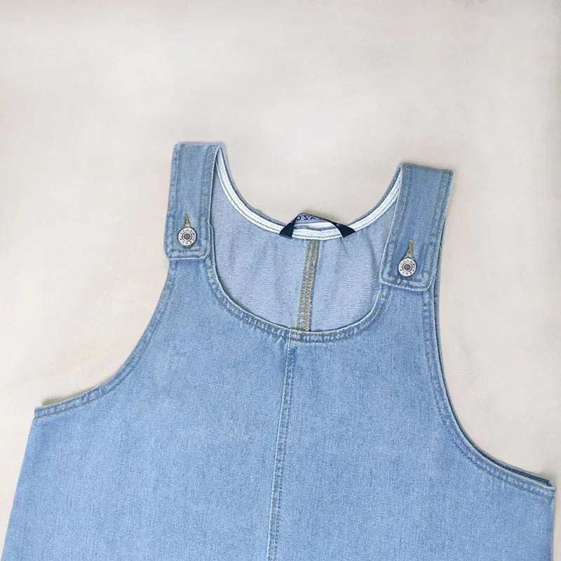 Malwina - Rochie Practică și Ușoară Din Denim Pentru Vară
