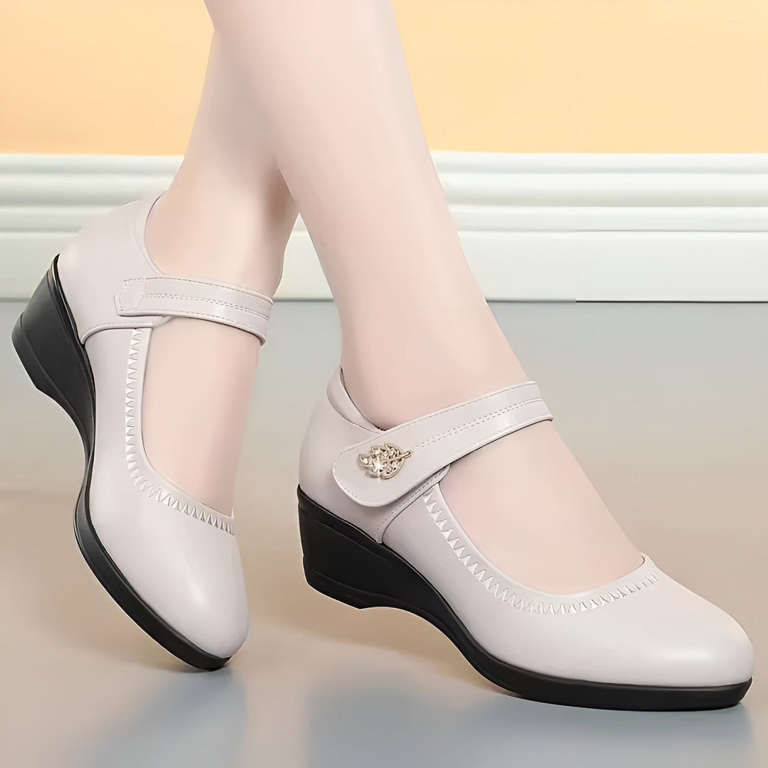 Brenka - Pantofi Eleganți Din Piele Cu Curea