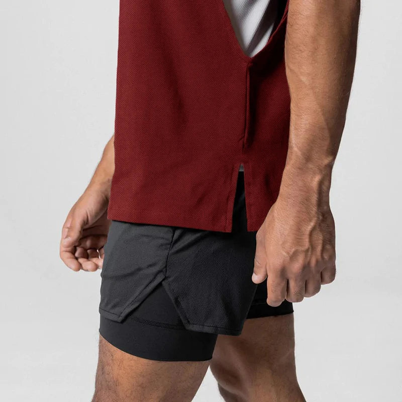 Julius – Vestă Cu Guler Rotund Si Lateral Deschis
