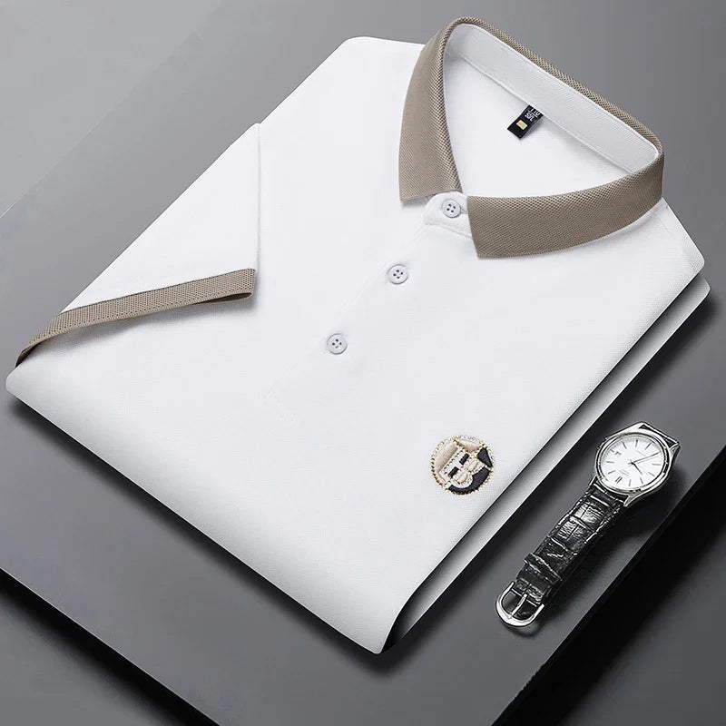 Angan – Tricou Polo Elegantă în Două Nuanțe