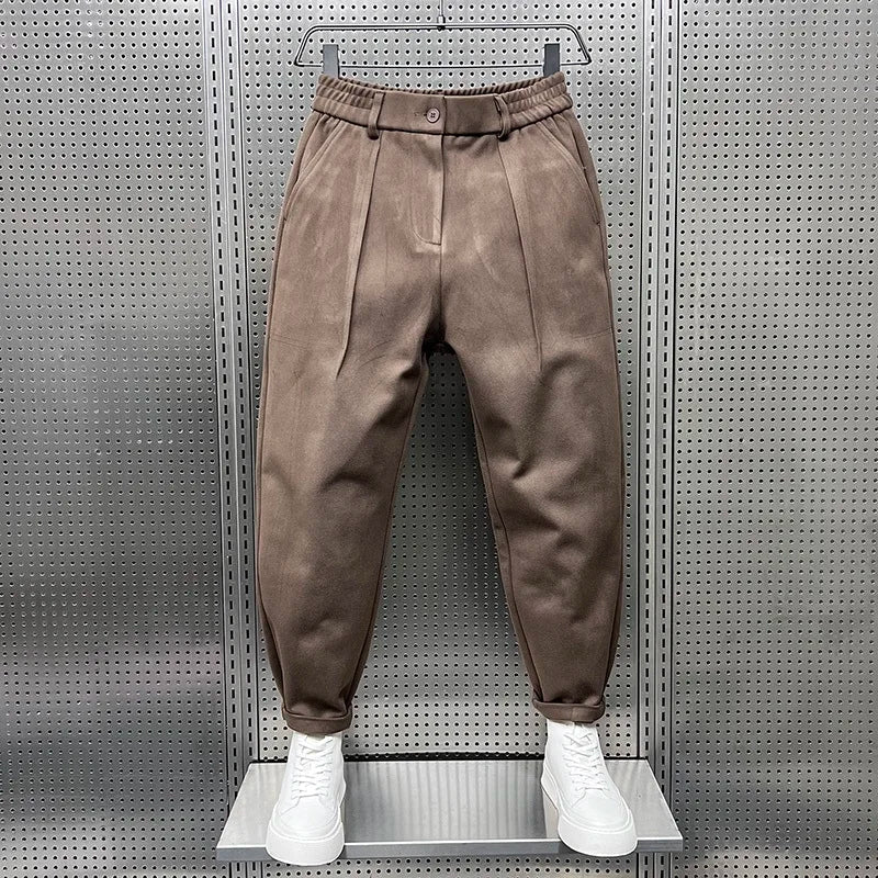 Mathieu - Pantaloni Eleganți cu Model Marmorat