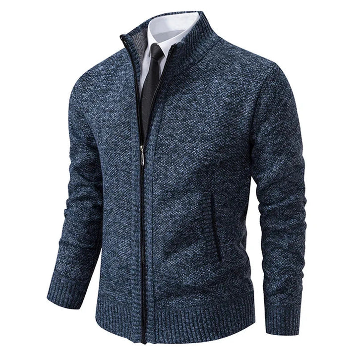 Yitzhak - Cardigan Tricotat Casual cu Guler în Picioare