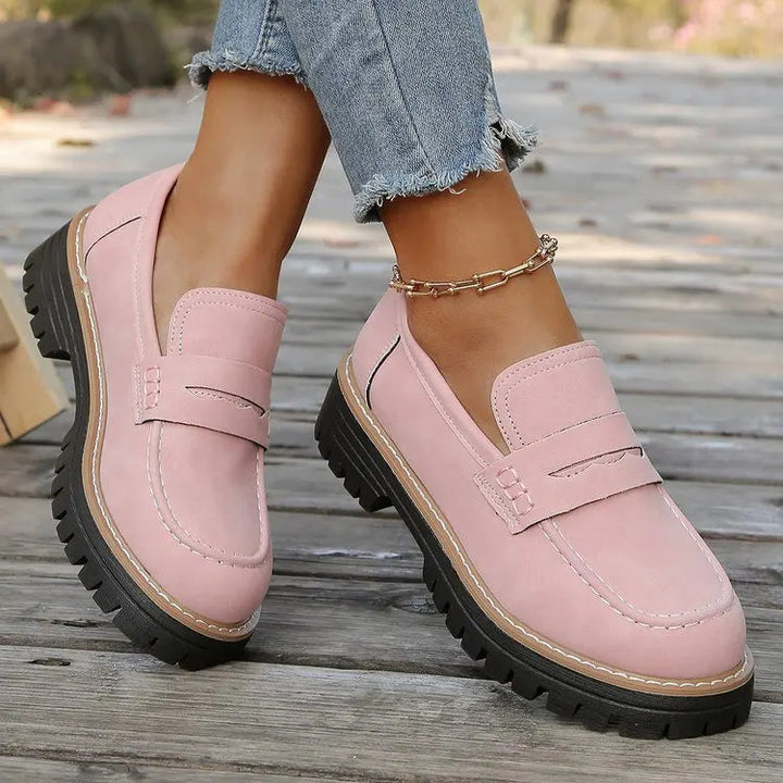 Jasha – Mocasin Cu Vârf Rotund Și Talpă Antiderapantă