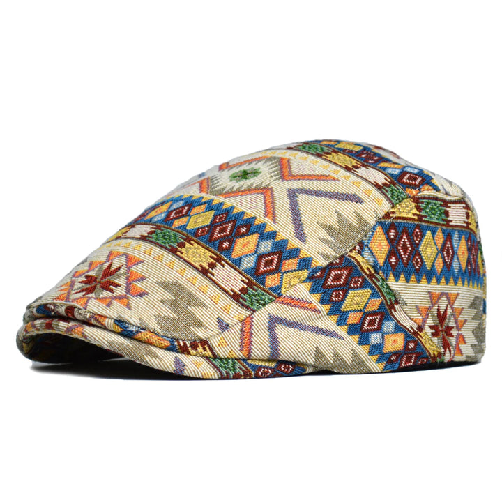 TribalMuse - Beretă Colorată Cu Proiectare Geometric