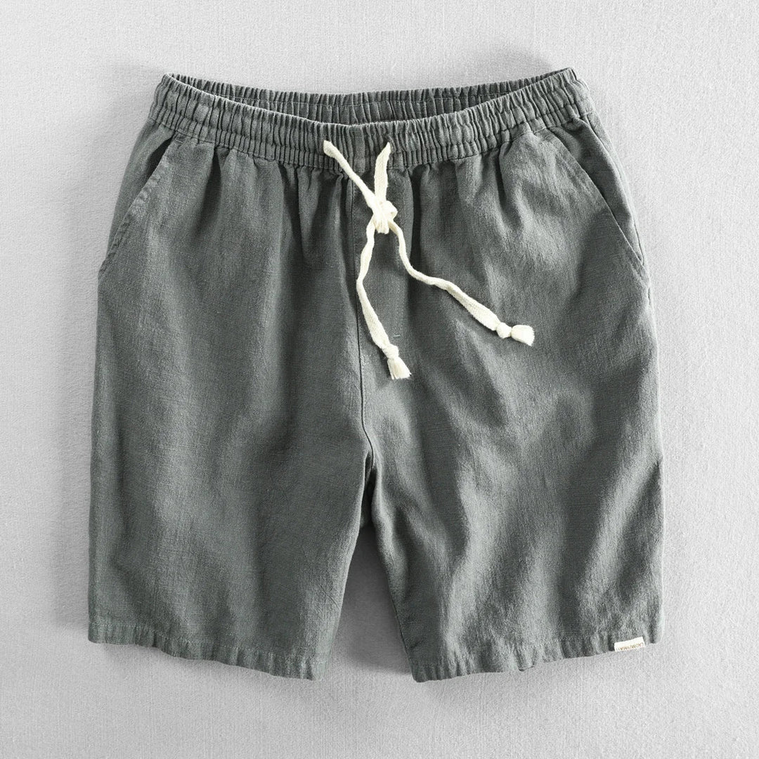 Leo - Pantaloni Scurți Casual Din In