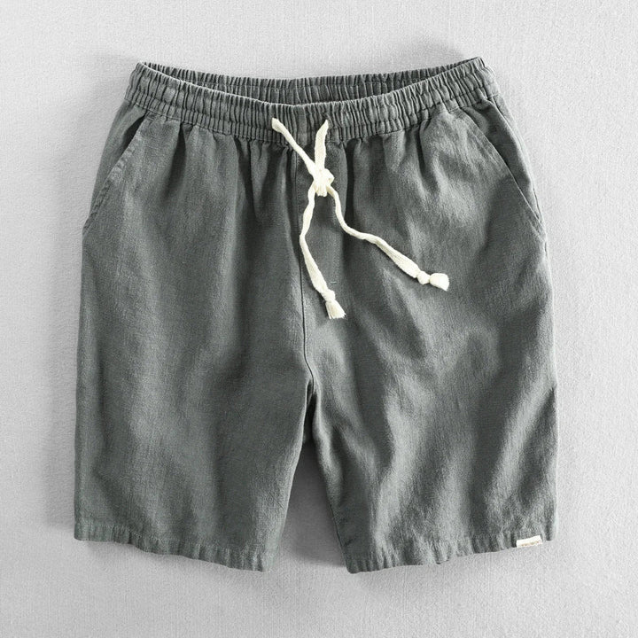 Leo - Pantaloni Scurți Casual Din In