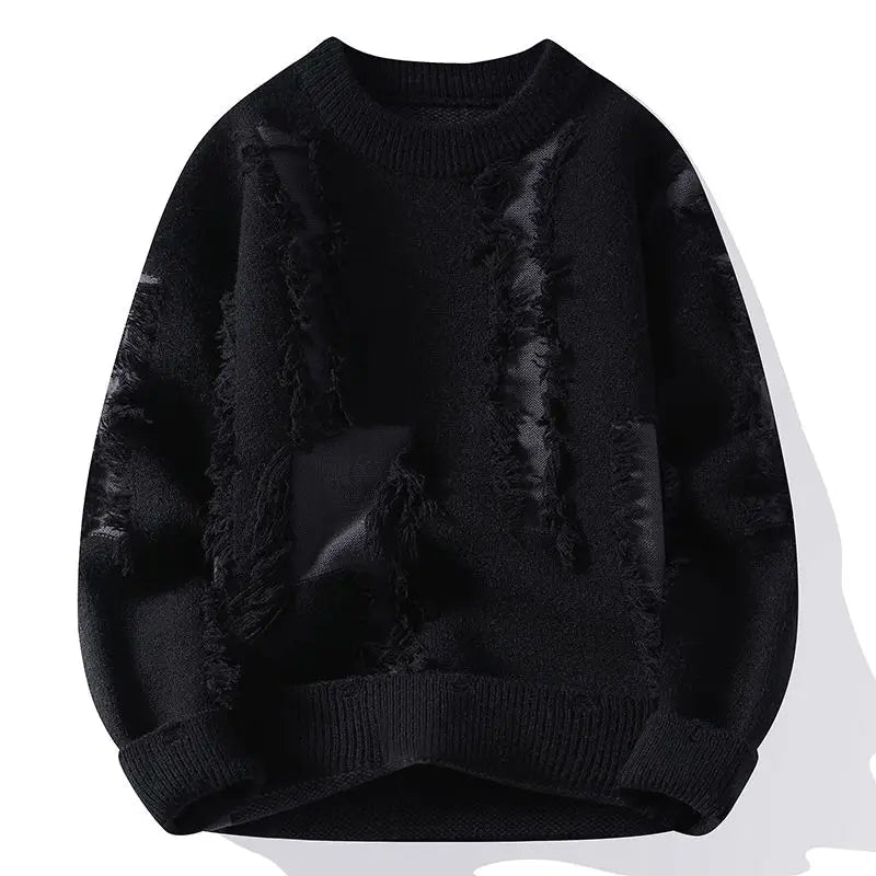Samir - Pulover Tricotat patchwork