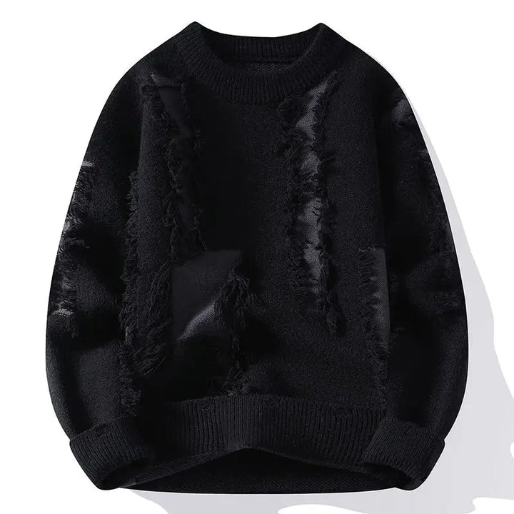 Samir - Pulover Tricotat patchwork