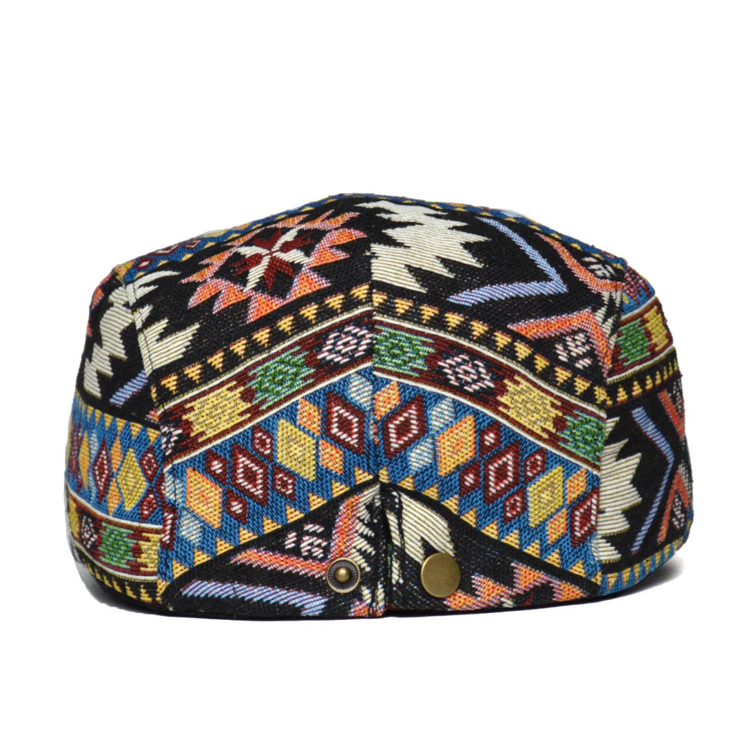 TribalMuse - Beretă Colorată Cu Proiectare Geometric