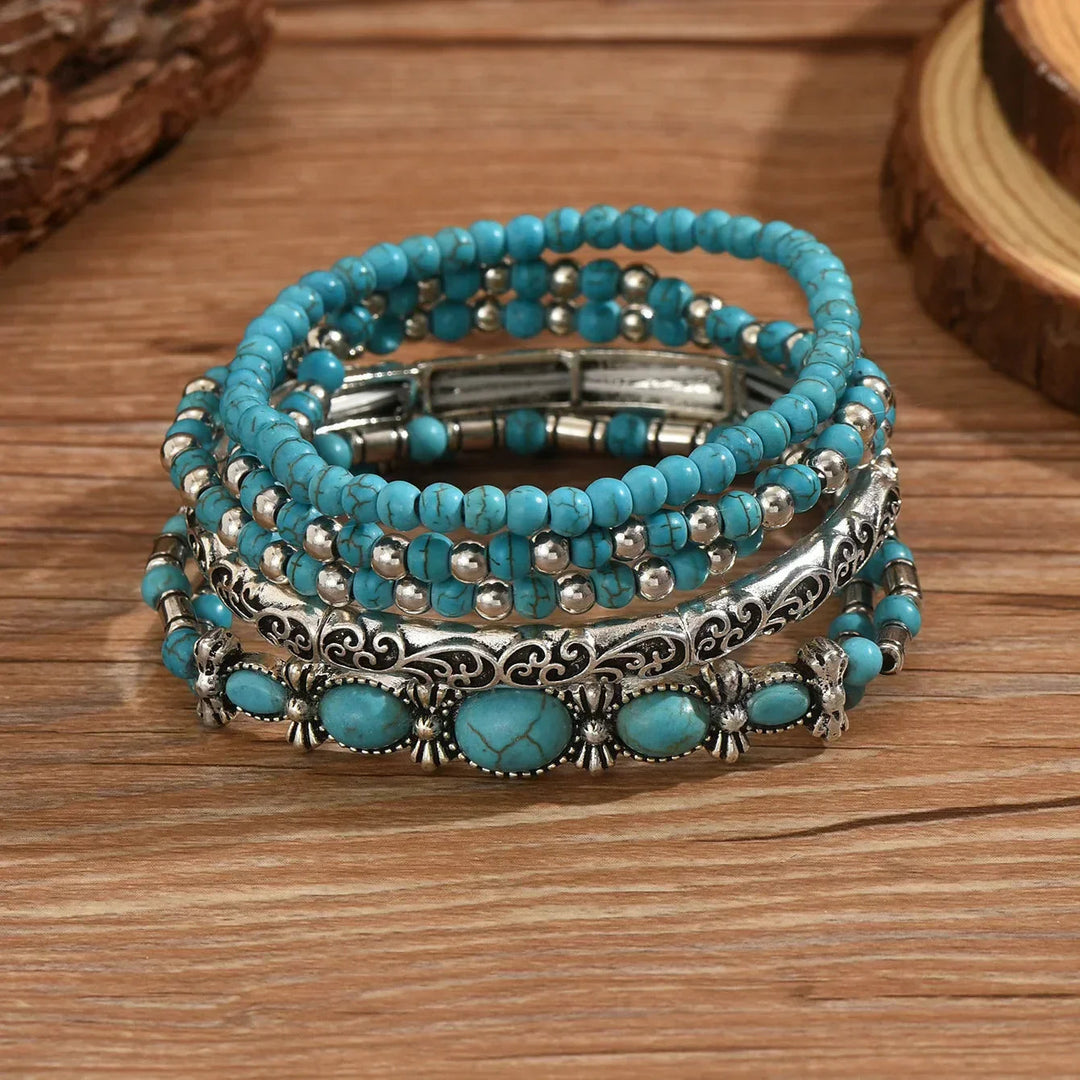 Nilay - Brățări Turcoaz în Stil Boho