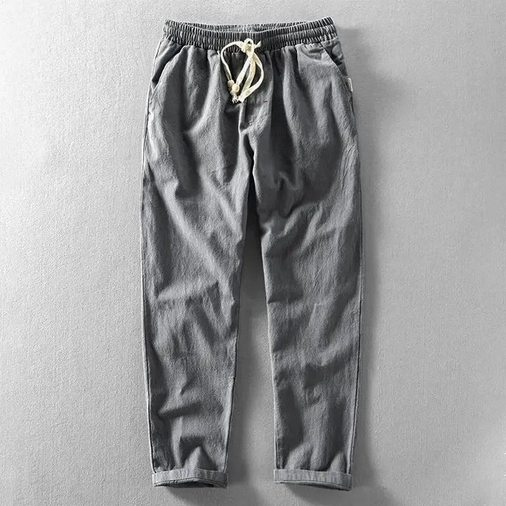 Clarke - Pantaloni Casual Din In Cu șnur La Talie