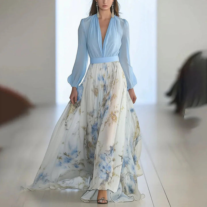 Zdravka - Rochie Maxi Cu Imprimeu Floral