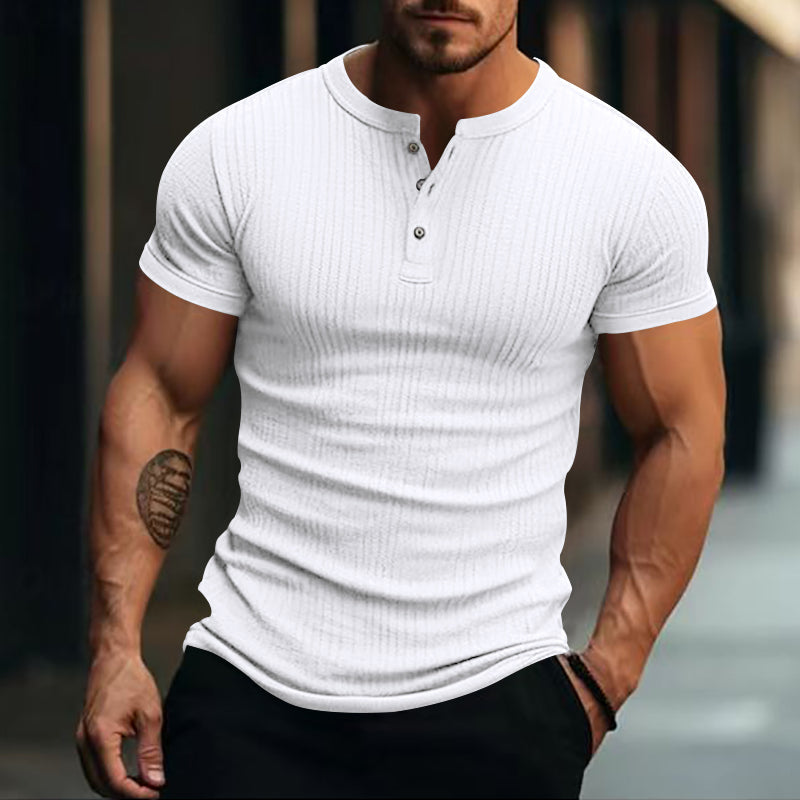 Wilburn - Tricou Elegantă Cu Mânecă Scurtă