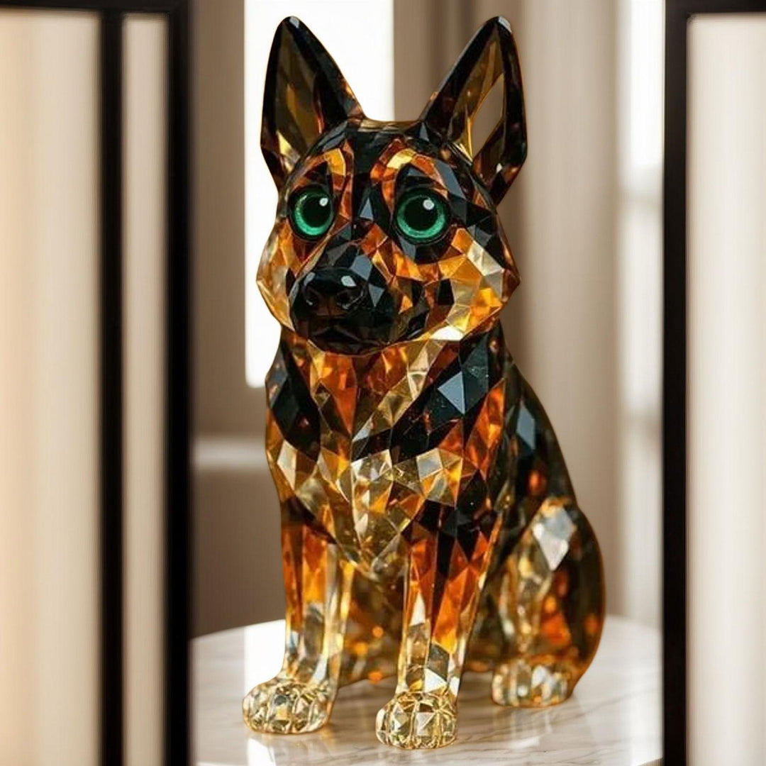 EternalPaws - Figurină cu Ciobănesc German Cristal