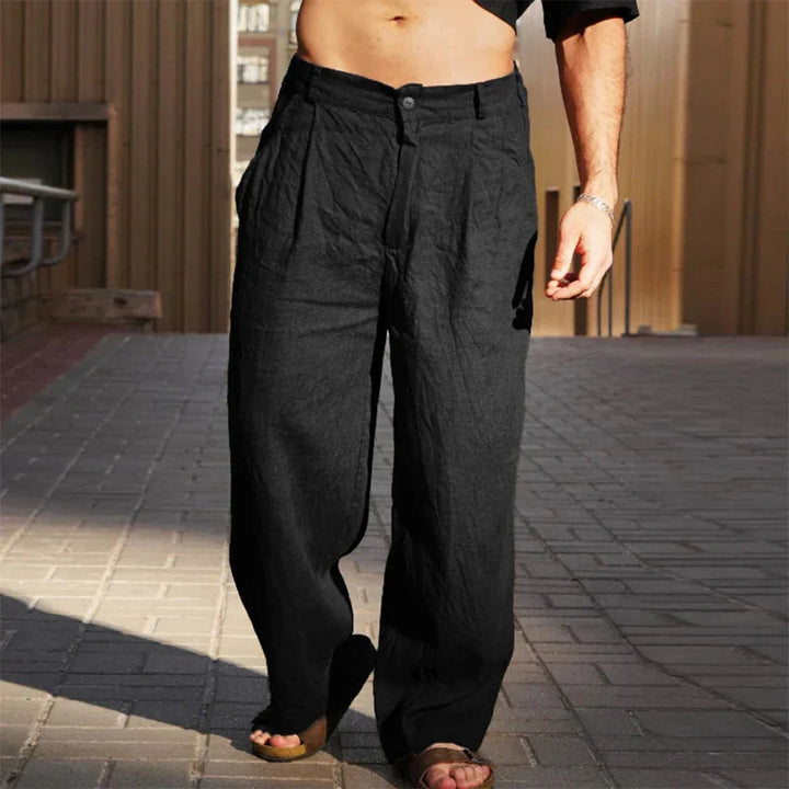 Liping - Pantaloni Largi In Lino