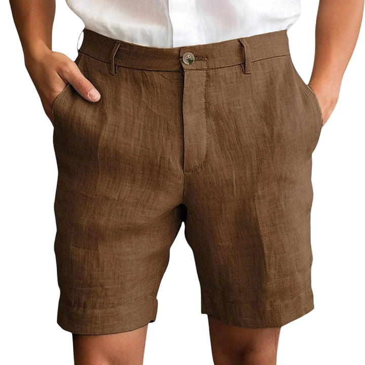Fotis - Pantaloni Scurți Eleganți Din in