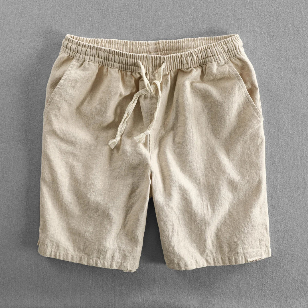 Leo - Pantaloni Scurți Casual Din In