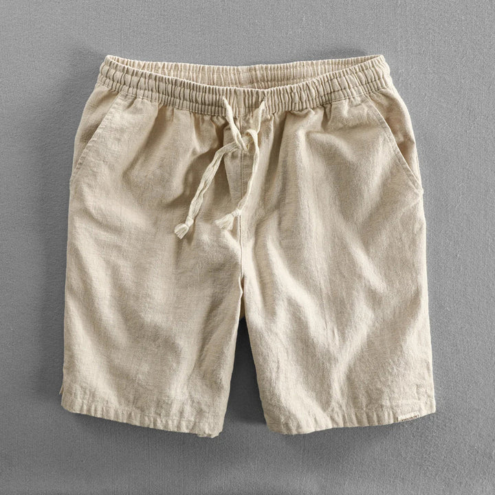 Leo - Pantaloni Scurți Casual Din In