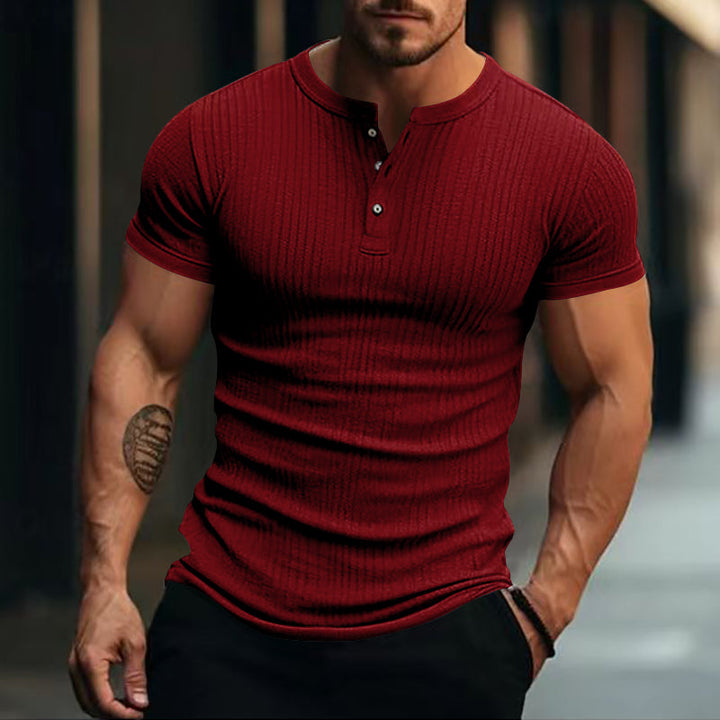 Wilburn - Tricou Elegantă Cu Mânecă Scurtă