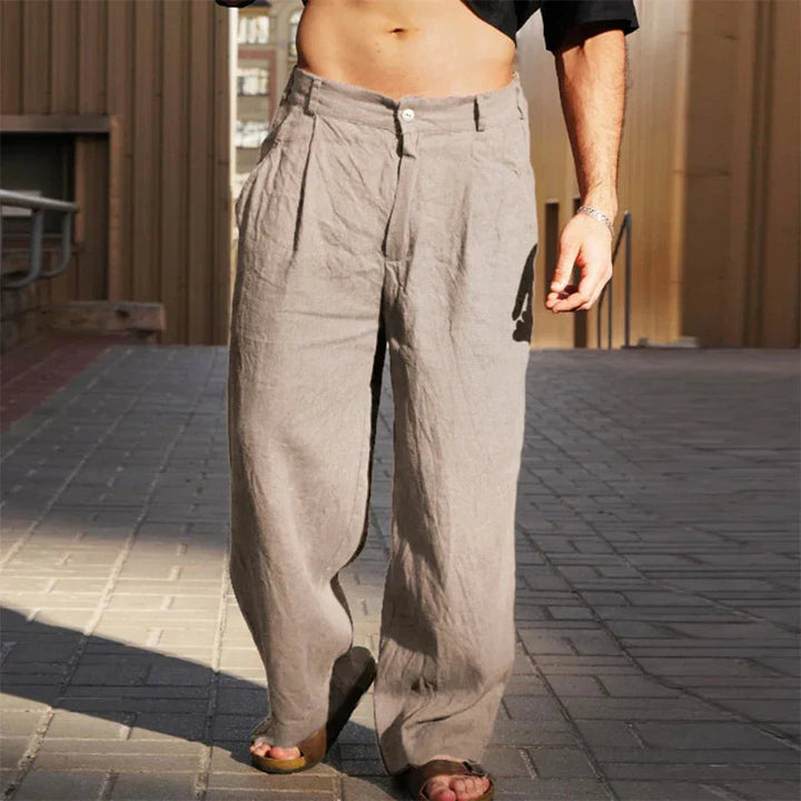 Liping - Pantaloni Largi In Lino