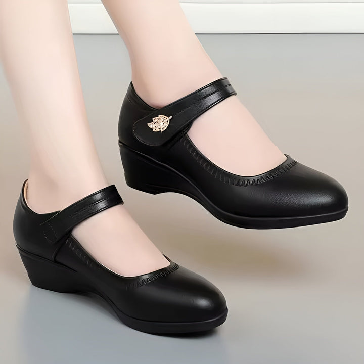 Brenka - Pantofi Eleganți Din Piele Cu Curea