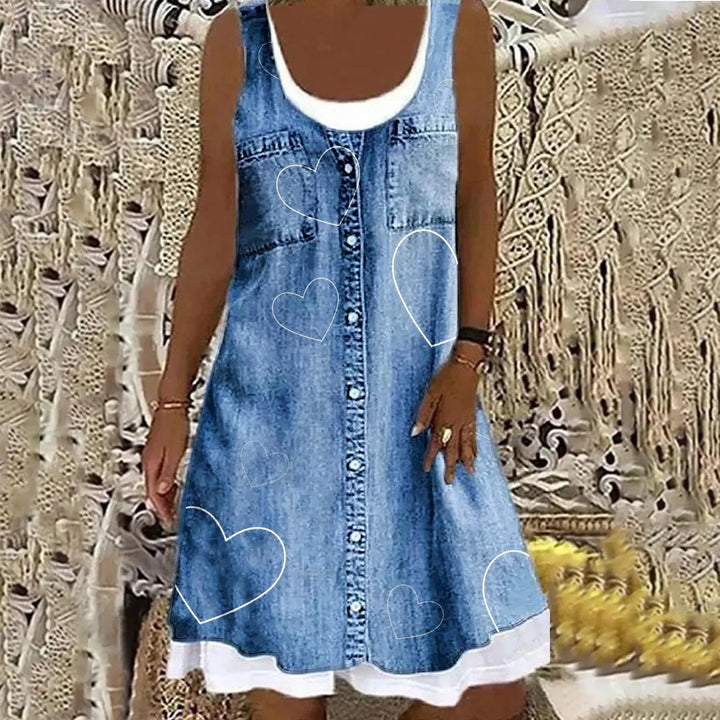 Natasza - Rochie Din Denim Moale și Elegantă