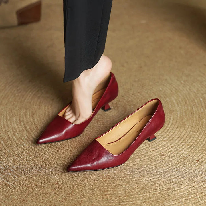 Samra – Pantofi cu Toc Din Piele Naturală