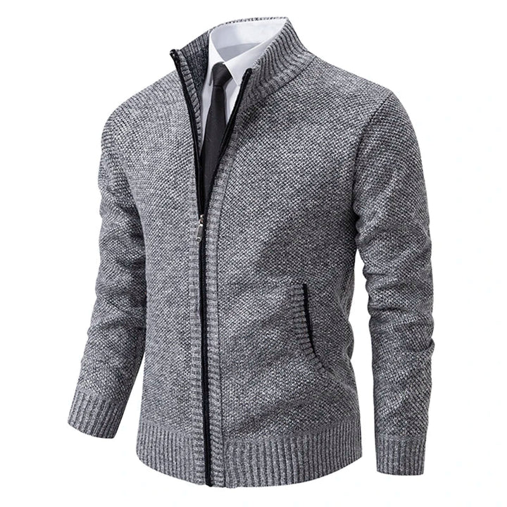Yitzhak - Cardigan Tricotat Casual cu Guler în Picioare
