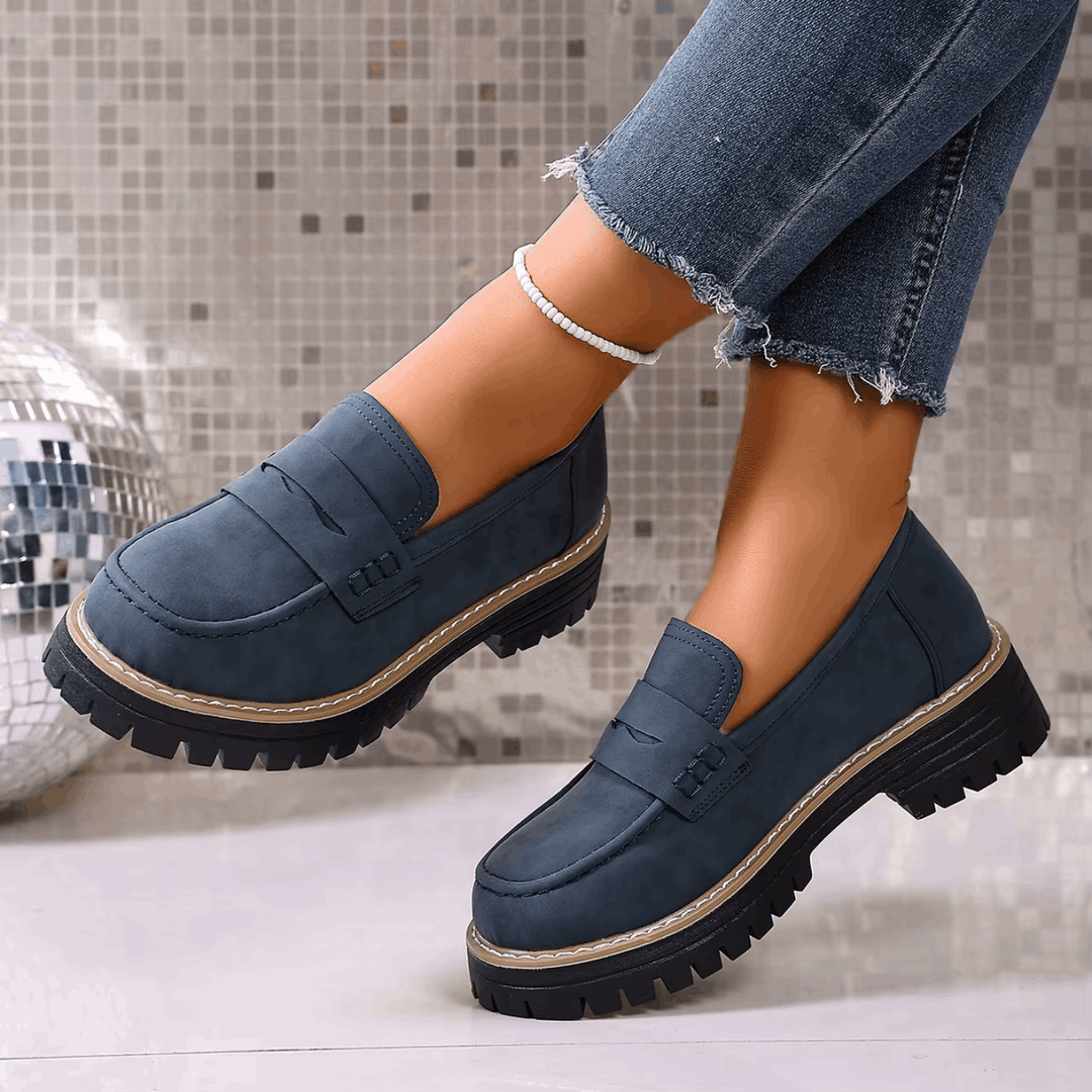 Jasha – Mocasin Cu Vârf Rotund Și Talpă Antiderapantă