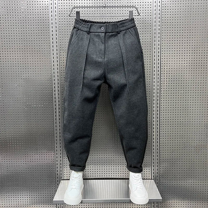 Mathieu - Pantaloni Eleganți cu Model Marmorat
