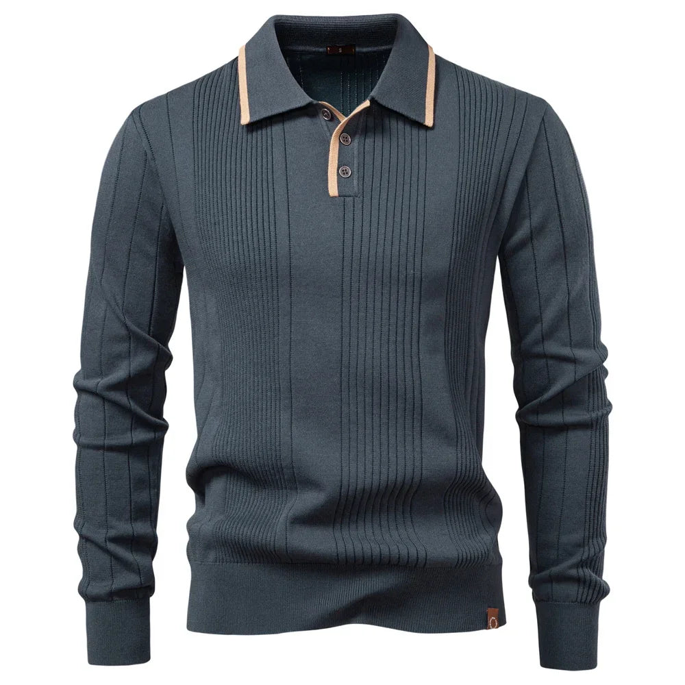 Borcho - Tricou Polo De Iarnă Cu Mâneci Lungi