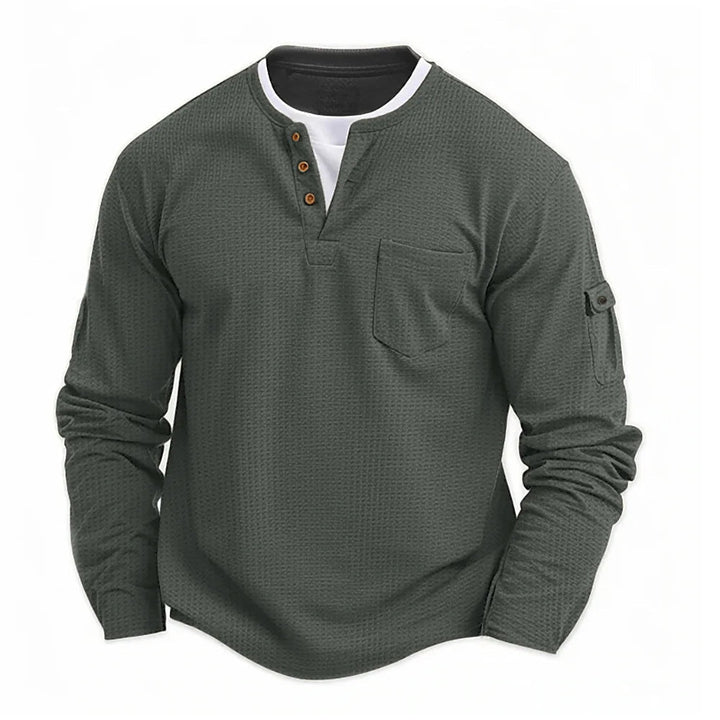 Tikhon - Cămașă Elegantă Cu Mâneci Lungi Si Buzunare