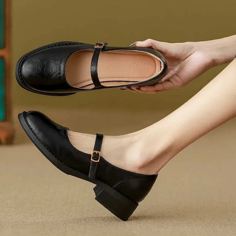 Donia – Pantofi Confortabili Din Piele Cu Baretă