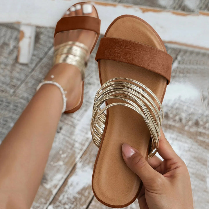 Mukaina – Sandale Elegante, Plate și Antiderapante