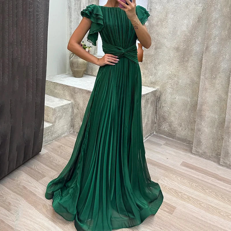 Roery - Rochie Maxi Plisată