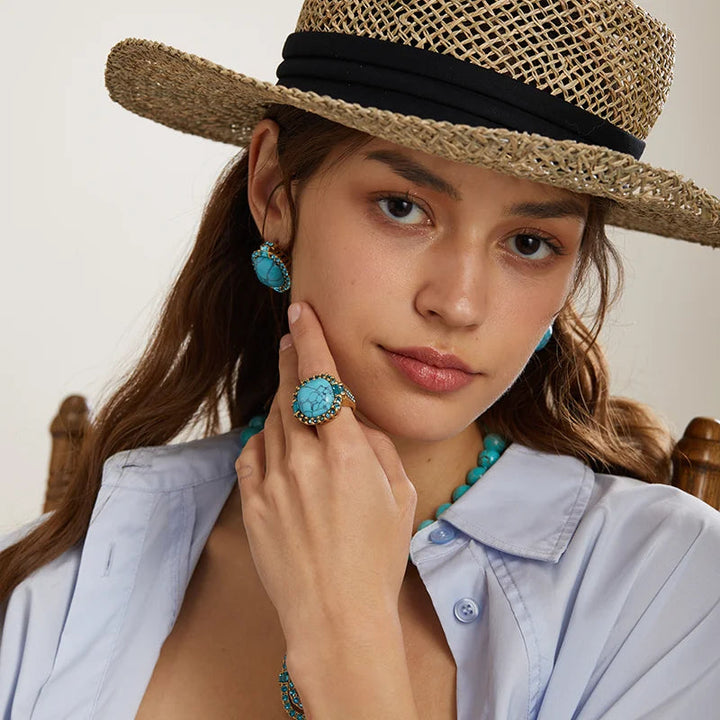 Maliya - Set de Pietre Prețioase Turcoaz