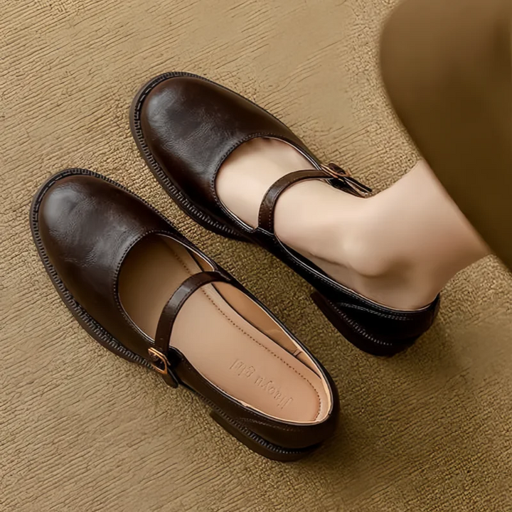Donia – Pantofi Confortabili Din Piele Cu Baretă