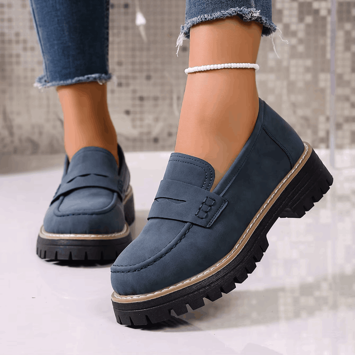 Jasha – Mocasin Cu Vârf Rotund Și Talpă Antiderapantă