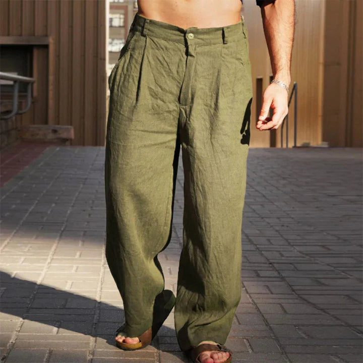 Liping - Pantaloni Largi In Lino