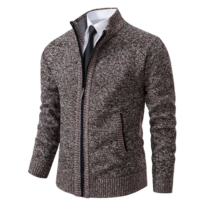 Yitzhak - Cardigan Tricotat Casual cu Guler în Picioare
