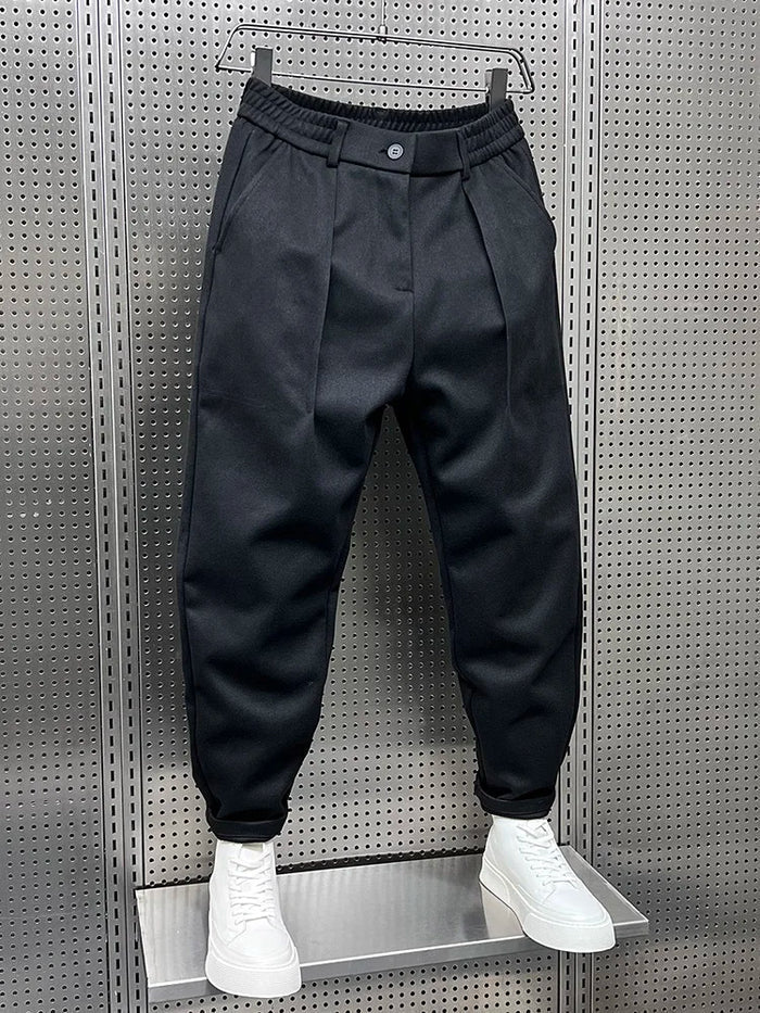 Mathieu - Pantaloni Eleganți cu Model Marmorat