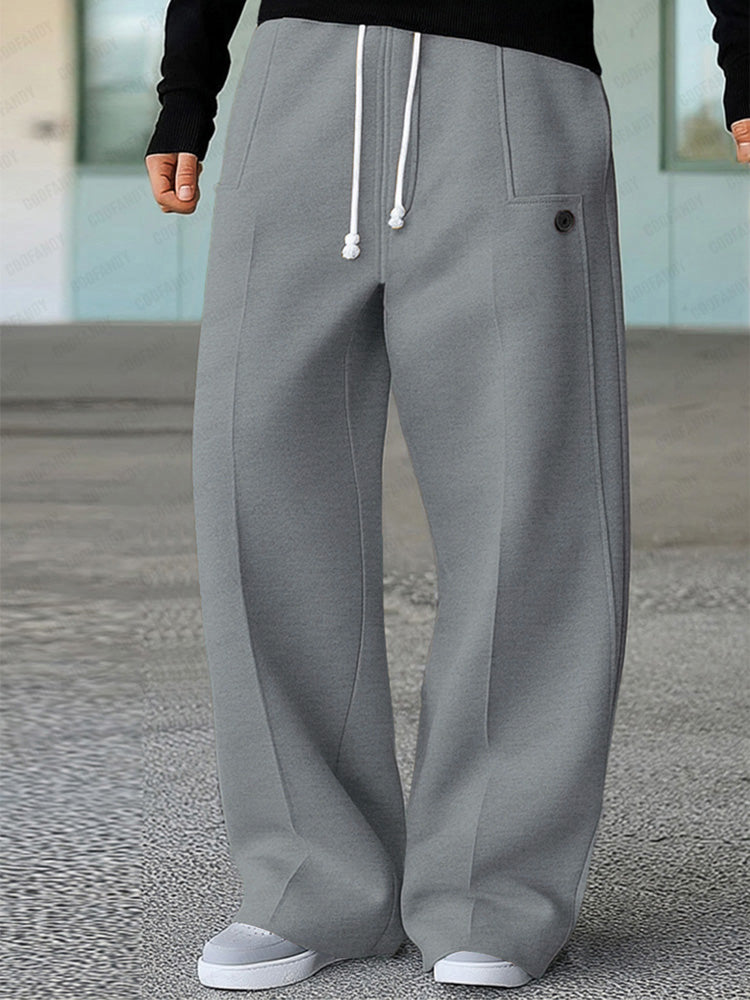 Karelis - Pantaloni Sport Confortabili Cu Croi Larg