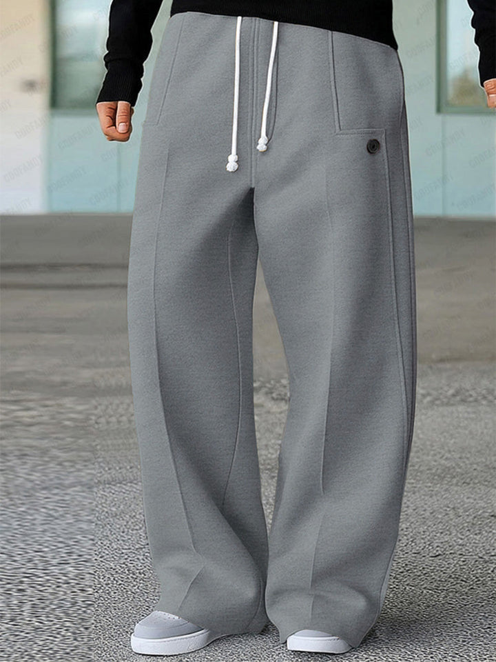 Karelis - Pantaloni Sport Confortabili Cu Croi Larg