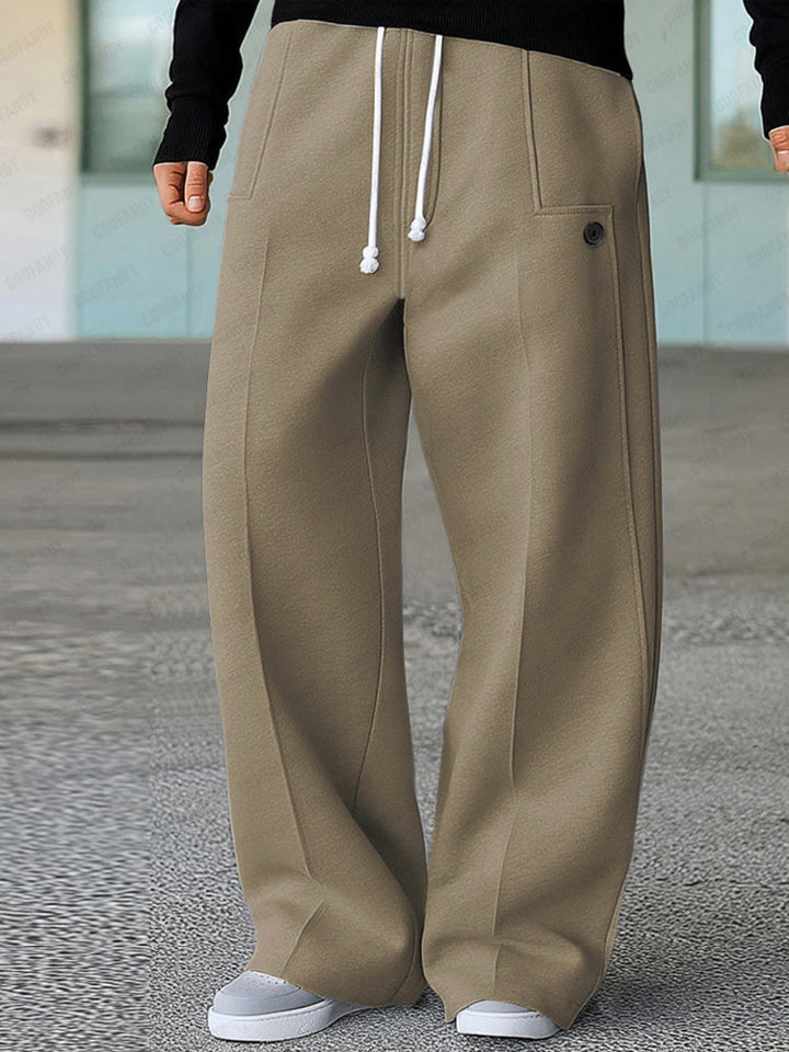 Karelis - Pantaloni Sport Confortabili Cu Croi Larg